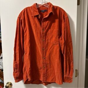 J. Crew Burnt Orange Corduroy Shirt